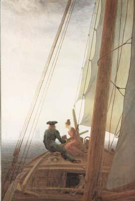 Caspar David Friedrich On the Sail-boat (mk10)